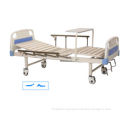 Manual Movable Medical Hospital Bed With Pe / Abs Headboard